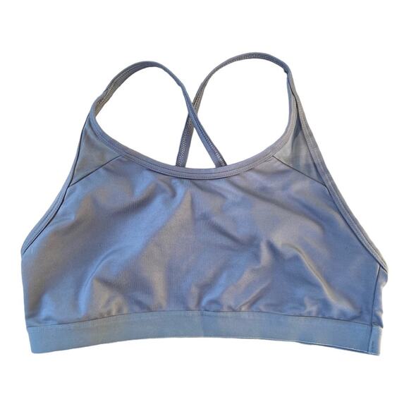 Aerie Grey Sports Bra Thin Strap Women’s Size Large - Picture 6 of 6